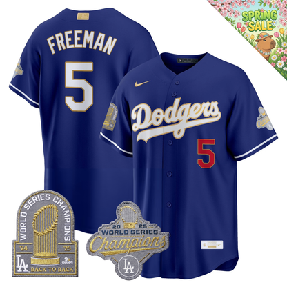 LAD "Gold Collection" Premier Limited Jersey - 9X World Series Champions - All Stitched
