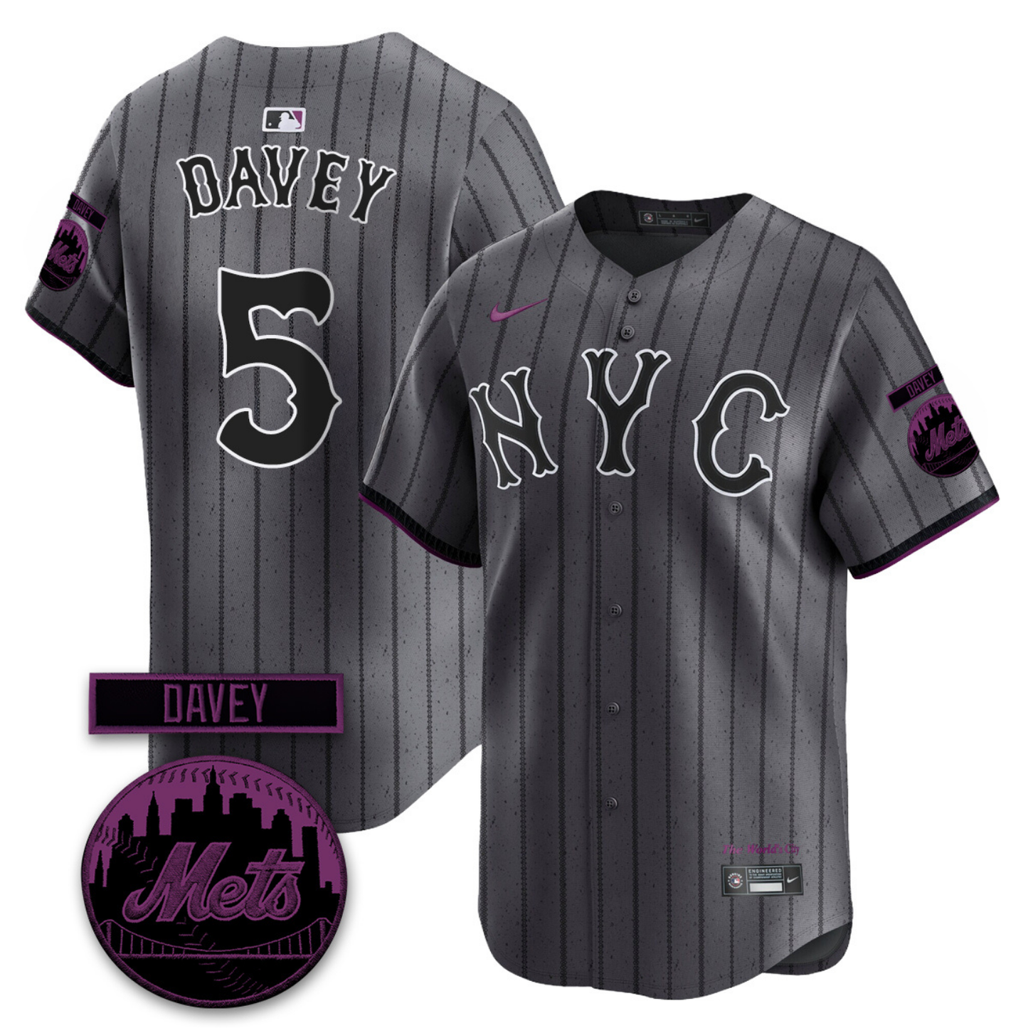 NYM 2026 Davey Johnson Memorial Vapor Limited Jersey V2 - All Stitched