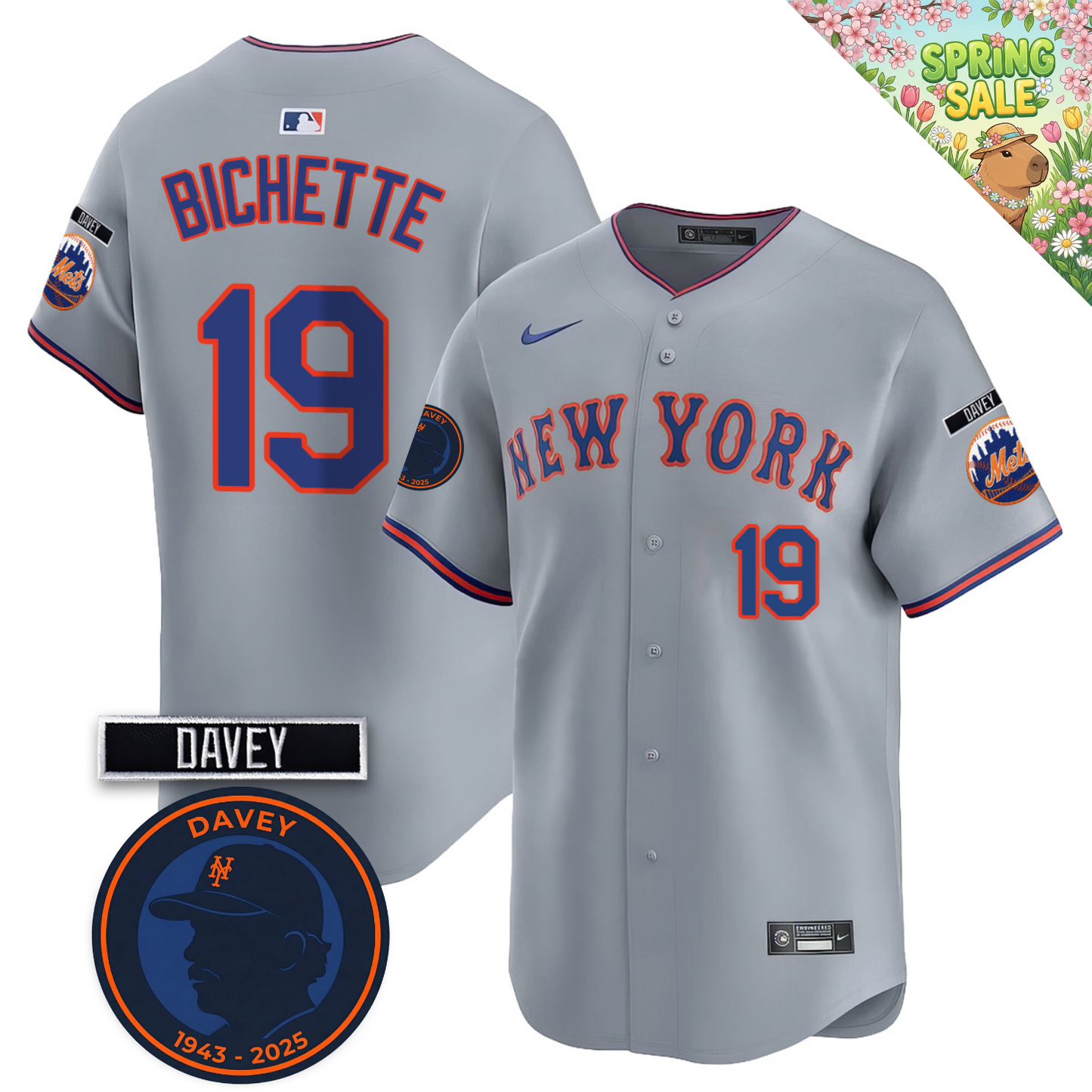 NYM 2026 Davey Johnson Memorial Vapor Limited Jersey V2 - All Stitched