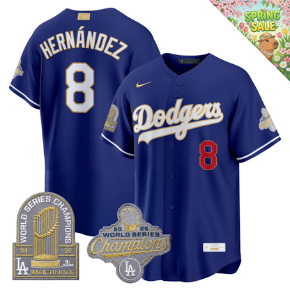 LAD "Gold Collection" Premier Limited Jersey - 9X World Series Champions - All Stitched