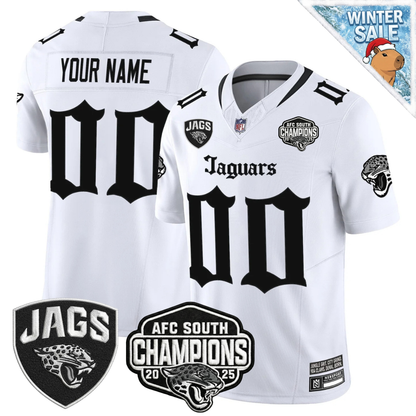 Custom DET AFC South Champions Patch 'Gothic Duvall Shadows Edition' Vapor Jersey - All Stitched