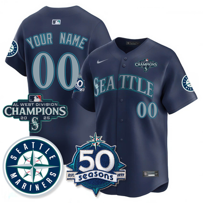 SEA Vapor Premier Limited Jersey - 50th Anniversary & AL West Division Champions - All Stitched