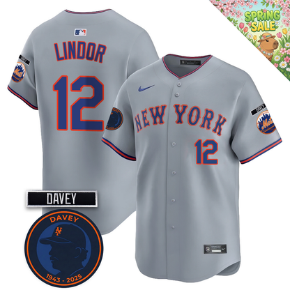 NYM 2026 Davey Johnson Memorial Vapor Limited Jersey V2 - All Stitched