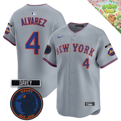 NYM 2026 Davey Johnson Memorial Vapor Limited Jersey V2 - All Stitched