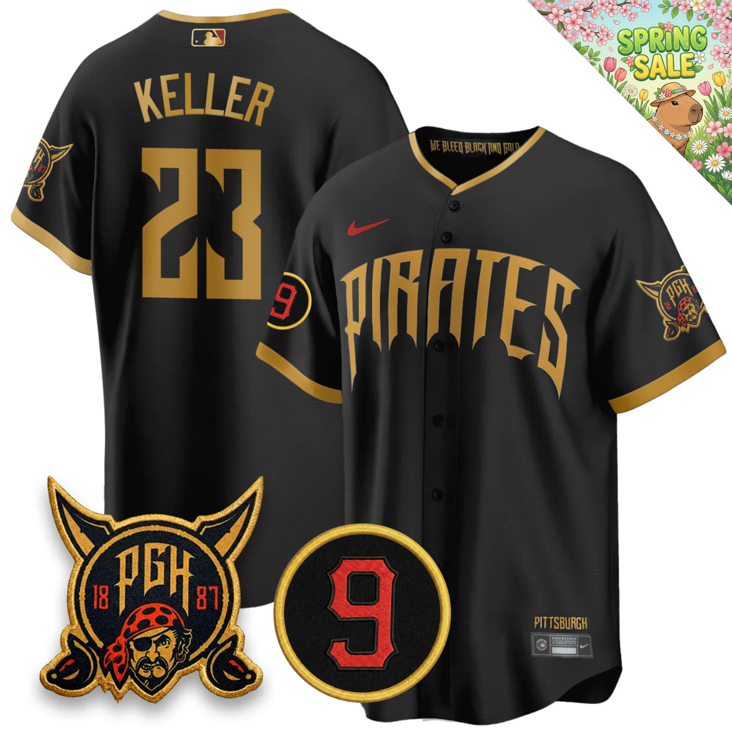 PIT 2026 Limited City Connect Jersey - Bill Mazeroski & EST 1887 Patch - All Stitched