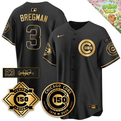 CHC Vapor Limited Gold Jersey - 150th Anniversary & Ryno Tribute Patch - All Stitched