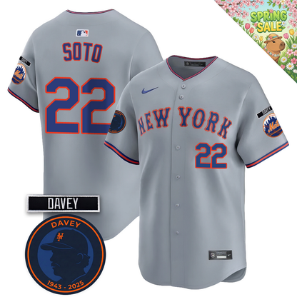 NYM 2026 Davey Johnson Memorial Vapor Limited Jersey V2 - All Stitched