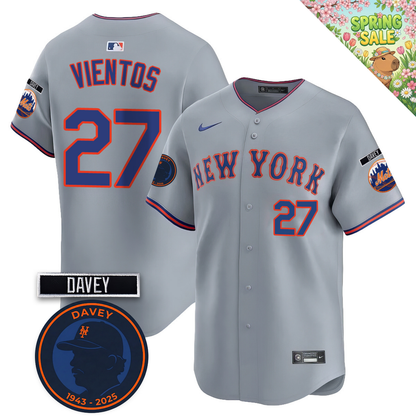 NYM 2026 Davey Johnson Memorial Vapor Limited Jersey V2 - All Stitched