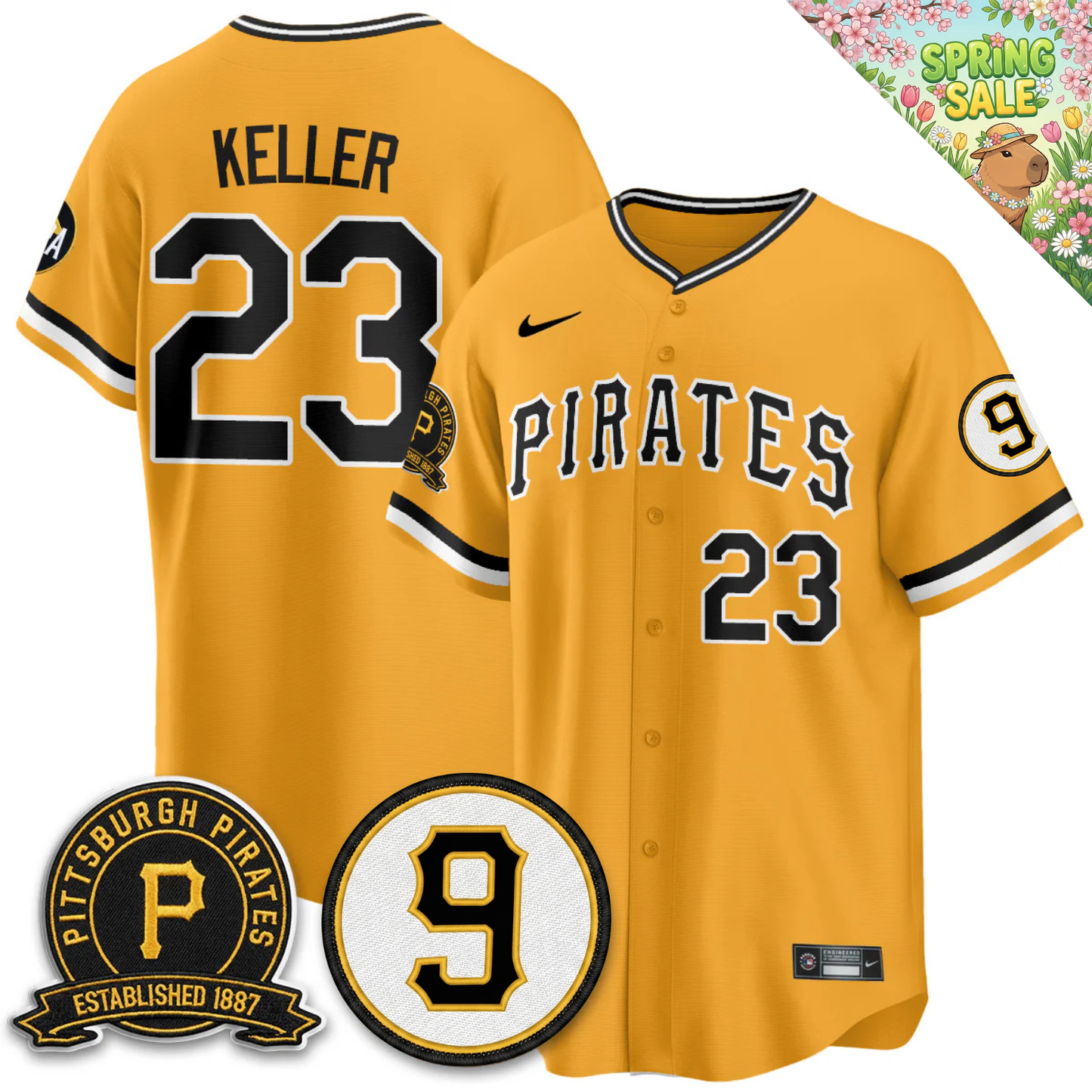 PIT 2026 Limited City Connect Jersey - Bill Mazeroski & EST 1887 Patch - All Stitched