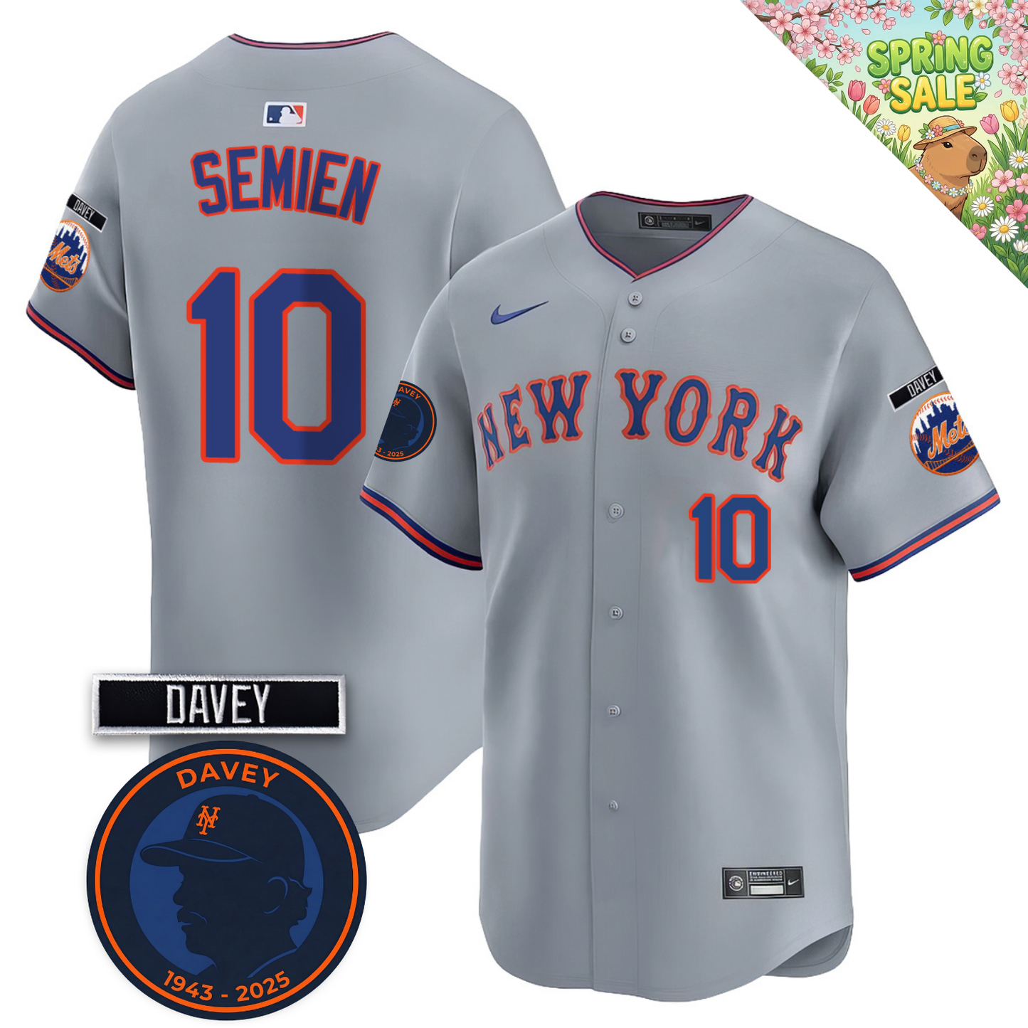 NYM 2026 Davey Johnson Memorial Vapor Limited Jersey V2 - All Stitched