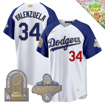 LAD "Gold Collection" Premier Limited Jersey - 9X World Series Champions - All Stitched