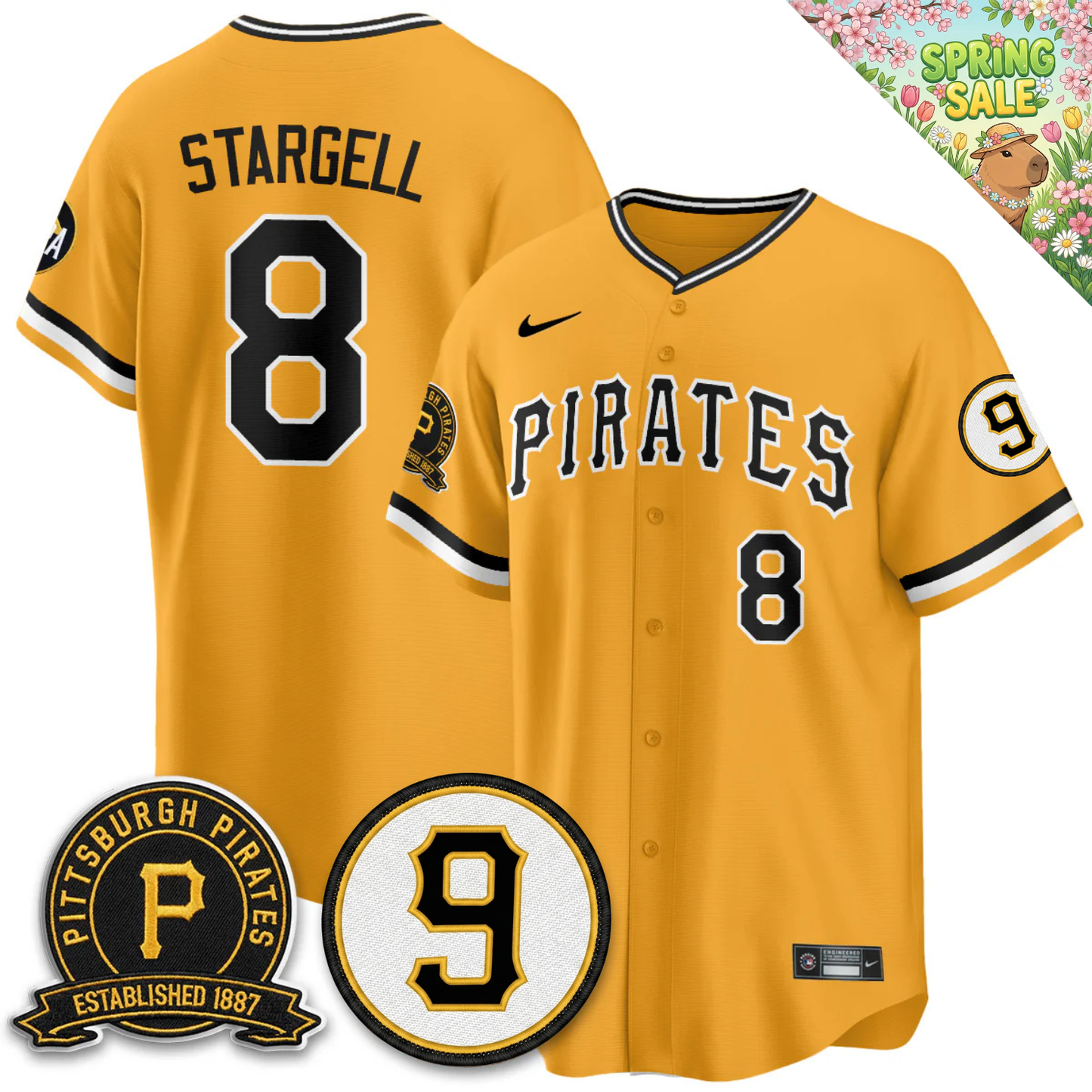 PIT 2026 Limited City Connect Jersey - Bill Mazeroski & EST 1887 Patch - All Stitched