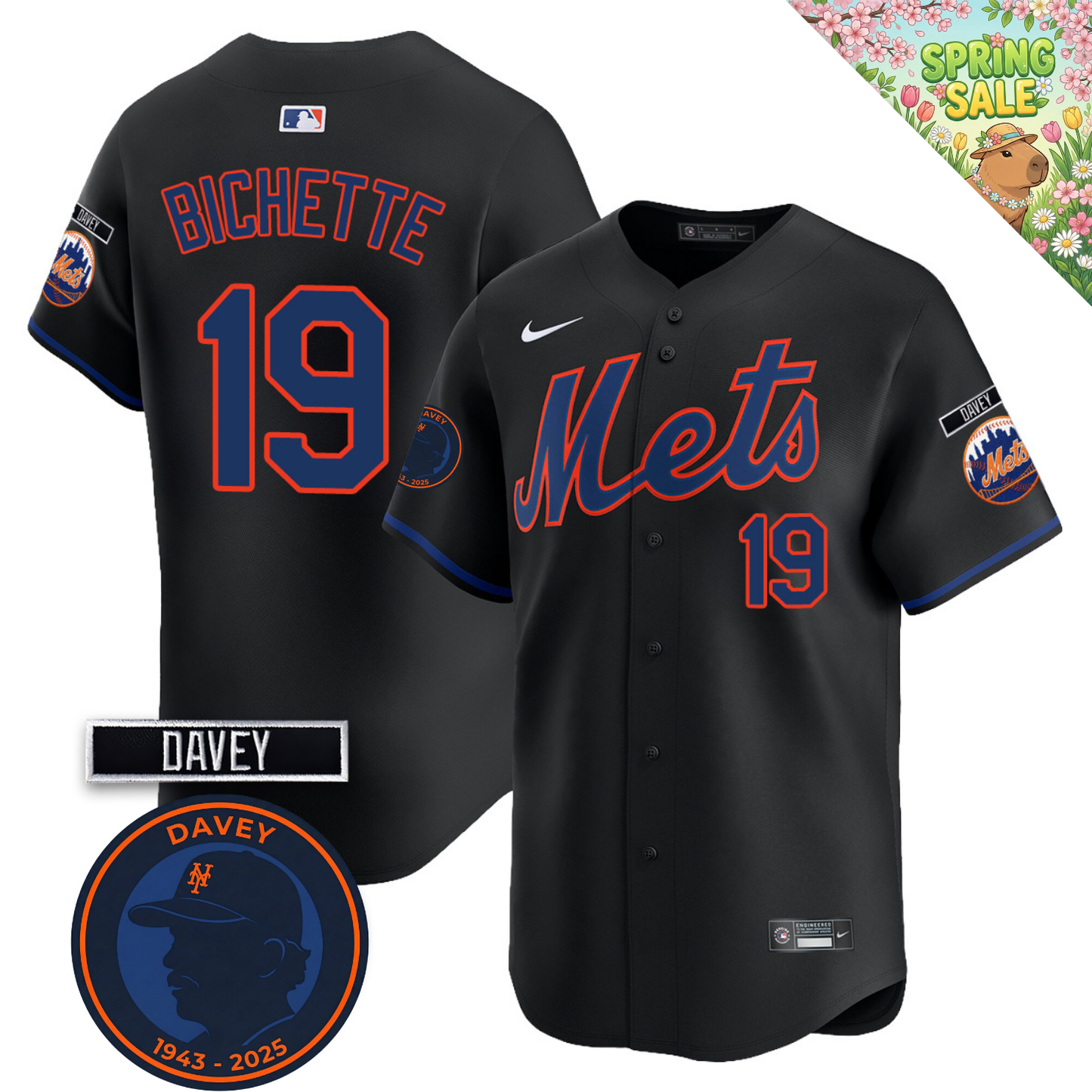 NYM 2026 Davey Johnson Memorial Vapor Limited Jersey V2 - All Stitched