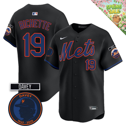 NYM 2026 Davey Johnson Memorial Vapor Limited Jersey V2 - All Stitched