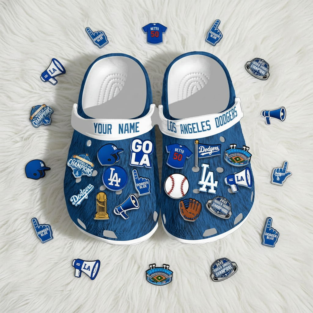LAD World Series Champions Clogs - Charms Gift Set
