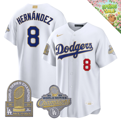 LAD "Gold Collection" Premier Limited Jersey - 9X World Series Champions - All Stitched