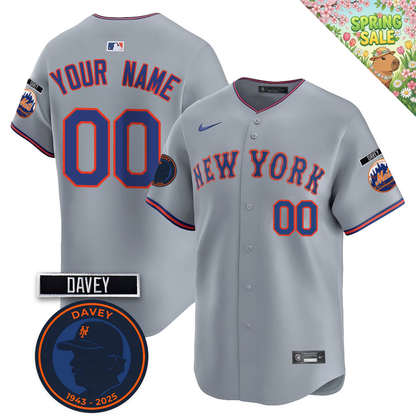 NYM 2026 Davey Johnson Memorial Vapor Limited Jersey V2 - All Stitched
