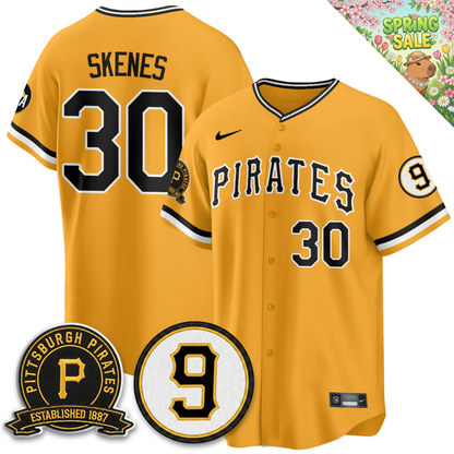 PIT 2026 Limited City Connect Jersey - Bill Mazeroski & EST 1887 Patch - All Stitched