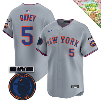 NYM 2026 Davey Johnson Memorial Vapor Limited Jersey V2 - All Stitched
