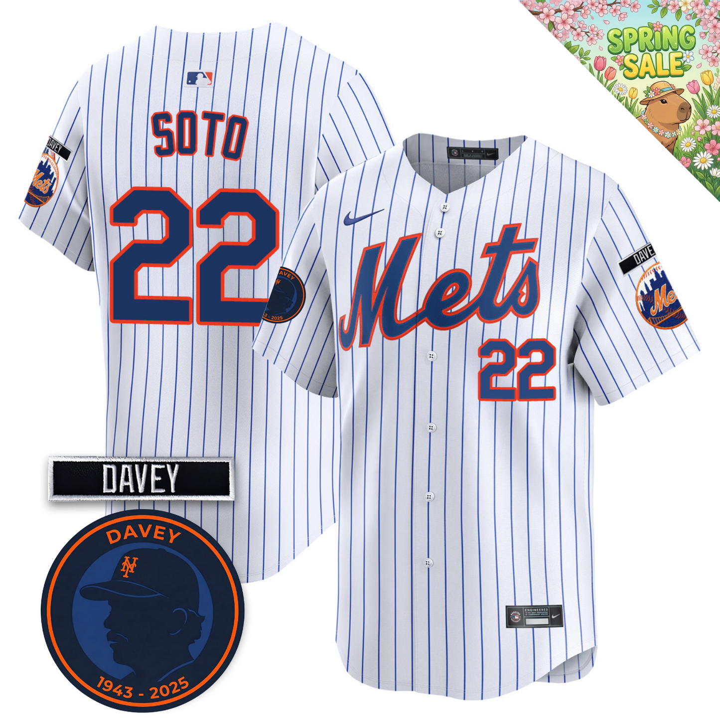 NYM 2026 Davey Johnson Memorial Vapor Limited Jersey V2 - All Stitched