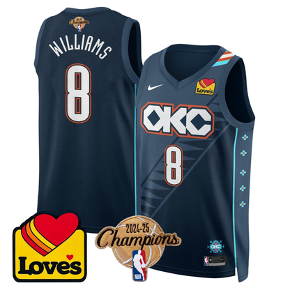 The Thunder 2024-25 Champions Jersey - All Stitched