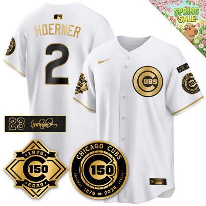 CHC Vapor Limited Gold Jersey - 150th Anniversary & Ryno Tribute Patch - All Stitched