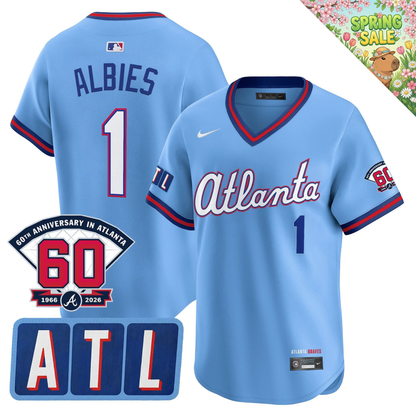 ATL 2026 City Connect Limited Jersey - 60th Anniversary Patch - All Stitched