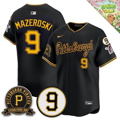 PIT 2026 Limited City Connect Jersey - Bill Mazeroski & EST 1887 Patch - All Stitched