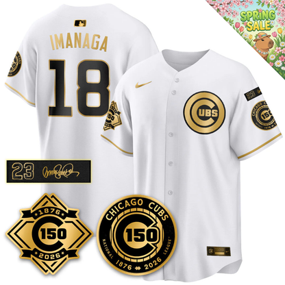 CHC Vapor Limited Gold Jersey - 150th Anniversary & Ryno Tribute Patch - All Stitched