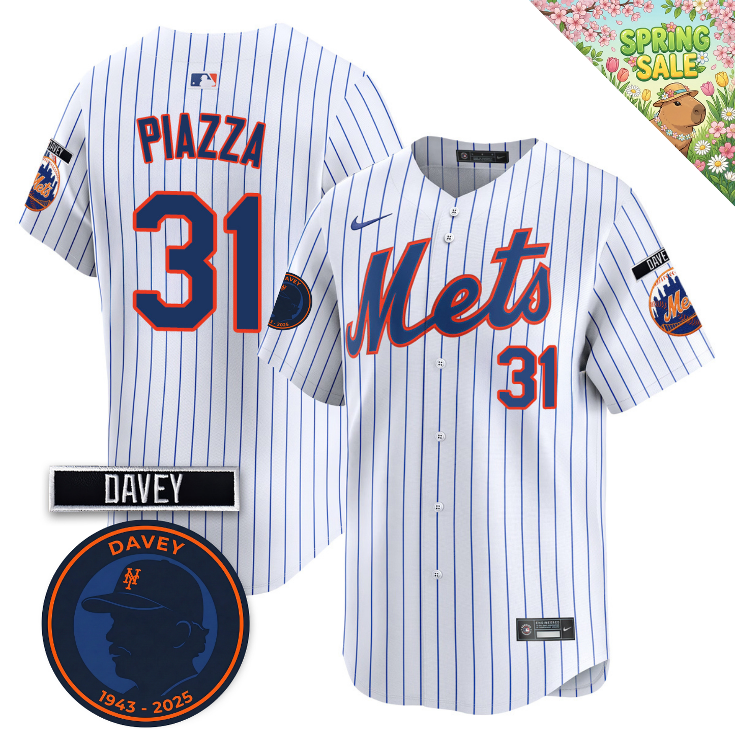 NYM 2026 Davey Johnson Memorial Vapor Limited Jersey V2 - All Stitched