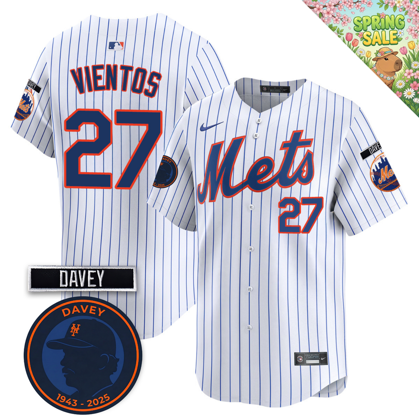 NYM 2026 Davey Johnson Memorial Vapor Limited Jersey V2 - All Stitched