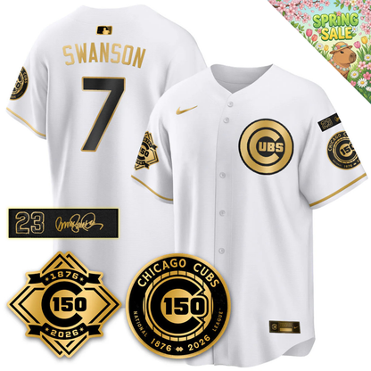 CHC Vapor Limited Gold Jersey - 150th Anniversary & Ryno Tribute Patch - All Stitched