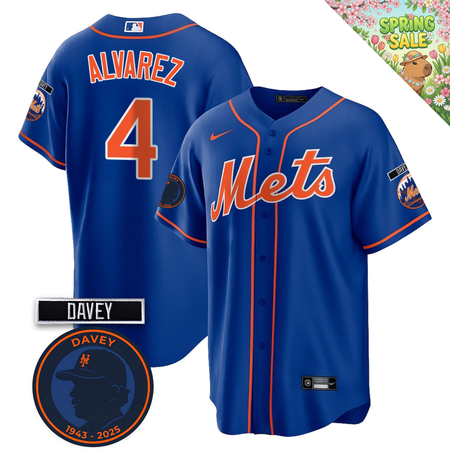 NYM 2026 Davey Johnson Memorial Vapor Limited Jersey V2 - All Stitched