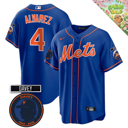 NYM 2026 Davey Johnson Memorial Vapor Limited Jersey V2 - All Stitched