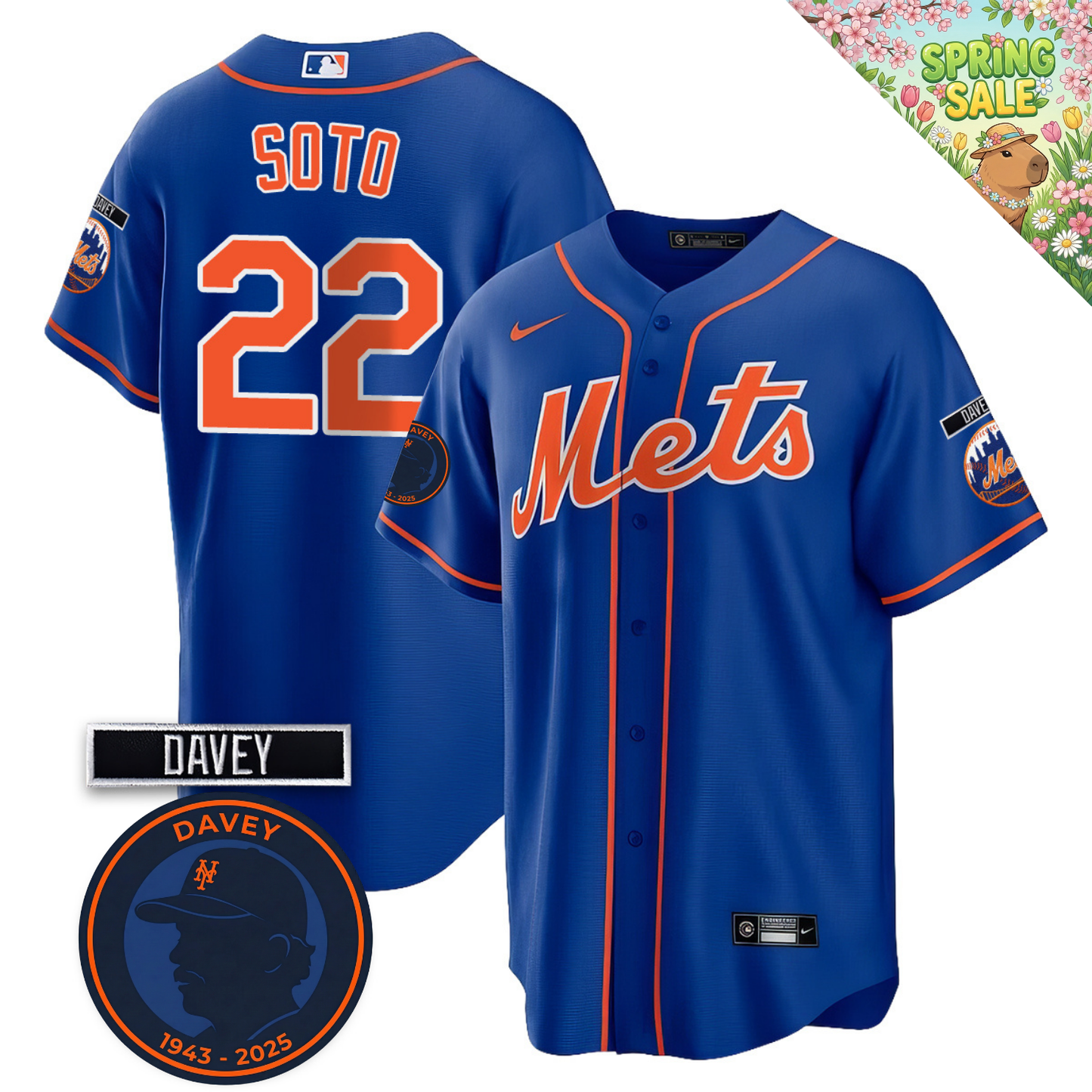 NYM 2026 Davey Johnson Memorial Vapor Limited Jersey V2 - All Stitched