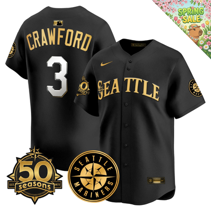 SEA 2026 Vapor Limited Gold Jersey - 50th Anniversary Patch - All Stitched