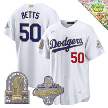 LAD "Gold Collection" Premier Limited Jersey - 9X World Series Champions - All Stitched