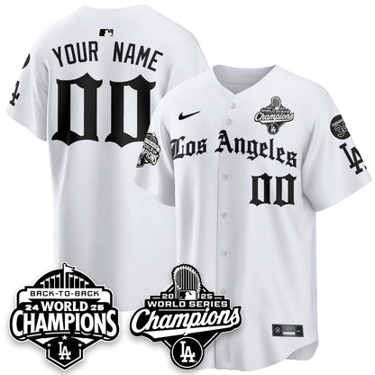 LAD 2025 World Series Champions Vapor Premier Limited Jersey - LA Gothic Edition - All Stitched