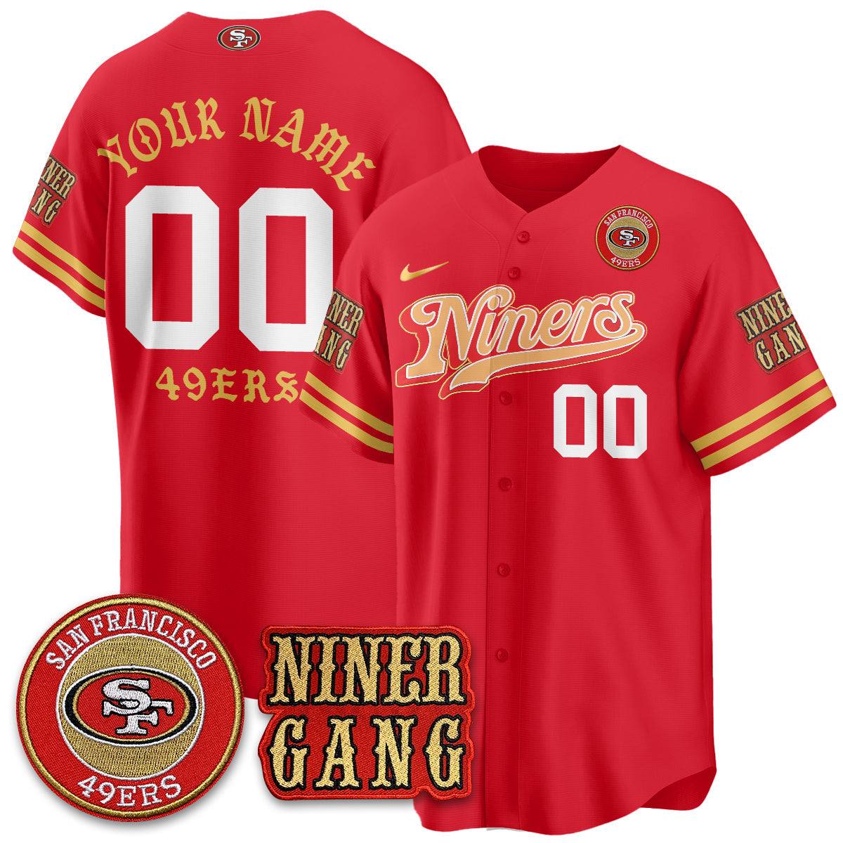 SF Born x Raised Baseball Custom Jersey - All Stitched