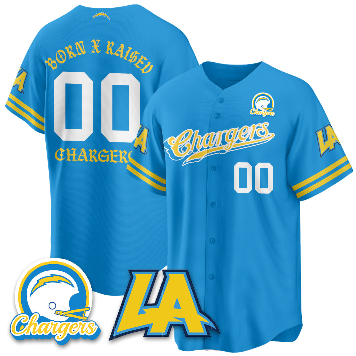 LVG Born x Raised Baseball Jersey - All Stitched