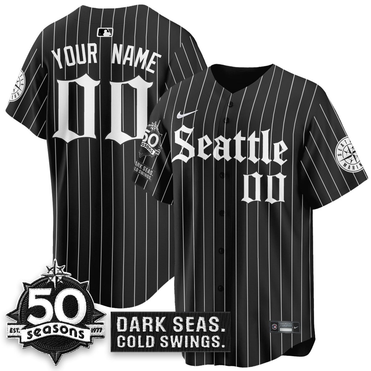 SEA 'Gothic Edition' Vapor Premier Limited Jersey - 50th Anniversary - All Stitched