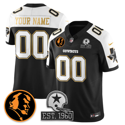 Custom DAL Vapor Limited Gold Jersey - John Madden Patch - All Stitched
