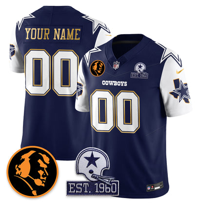 Custom DAL Vapor Limited Gold Jersey - John Madden Patch - All Stitched