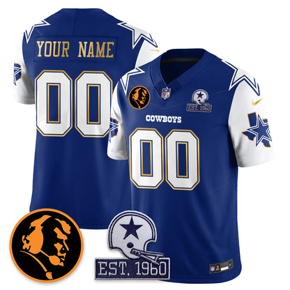 Custom DAL Vapor Limited Gold Jersey - John Madden Patch - All Stitched