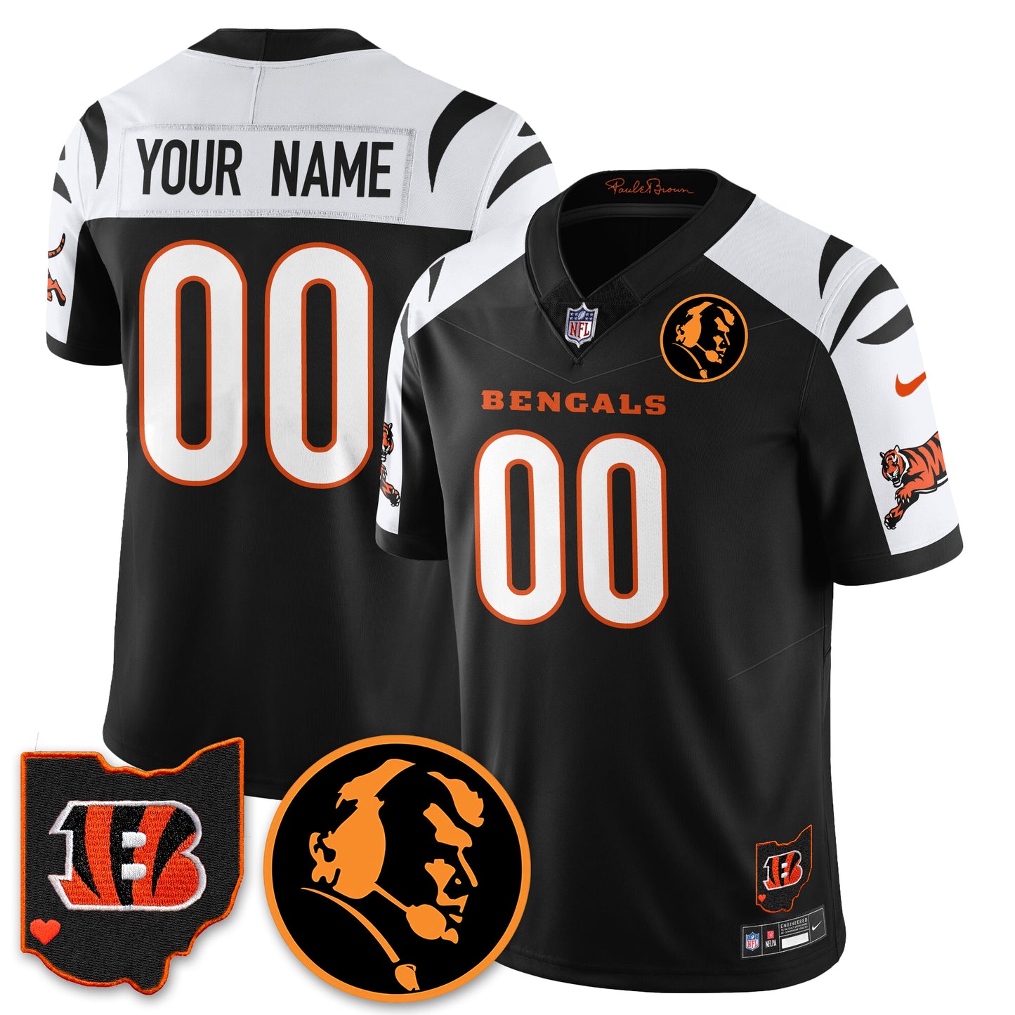 Custom CIN Vapor Limited Jersey - John Madden Patch - All Stitched