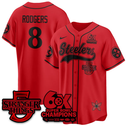 PIT Stranger Things Vapor Limited Baseball Jersey - All Stitched