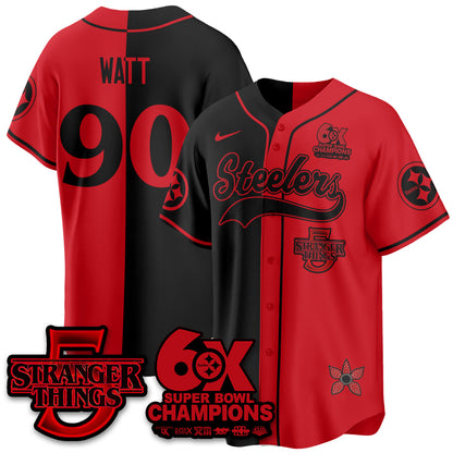 PIT Stranger Things Vapor Limited Baseball Jersey - All Stitched