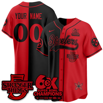 PIT Stranger Things Vapor Limited Baseball Jersey - All Stitched