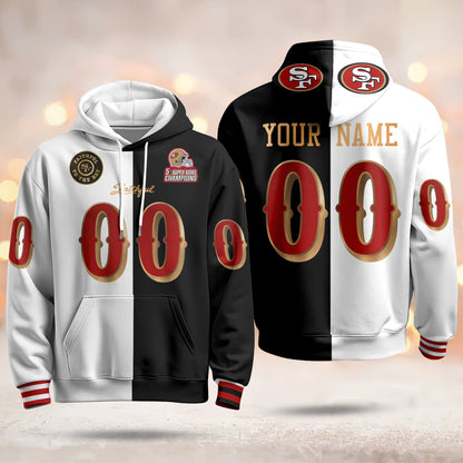SF Rivalries 5x Champions & Faithful To The Bay Vapor Limited Custom Hoodie - Stitched