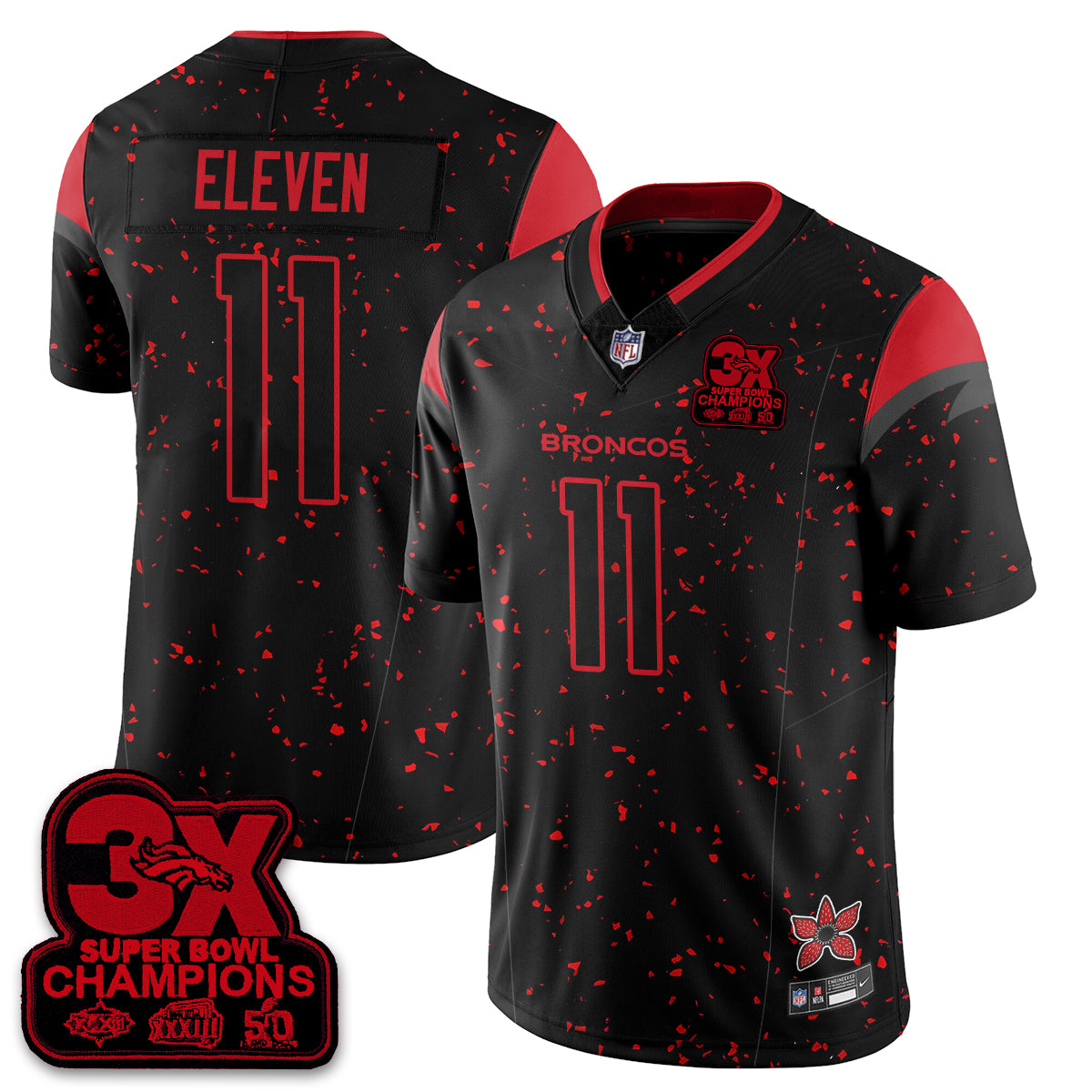 DEN 'Stranger Things Edition' Vapor Limited Jersey - All Stitched